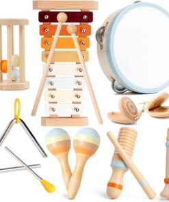 Set 8 instrumente muzicale din lemn pentru copii 1 an 01.jpg