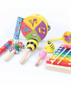 Set 9 instrumente muzicale din lemn pentru copii 3 ani 001.png