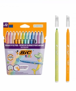 Set de 12 carioci cu varf subtire super lavabile BIC Pastel 01.png