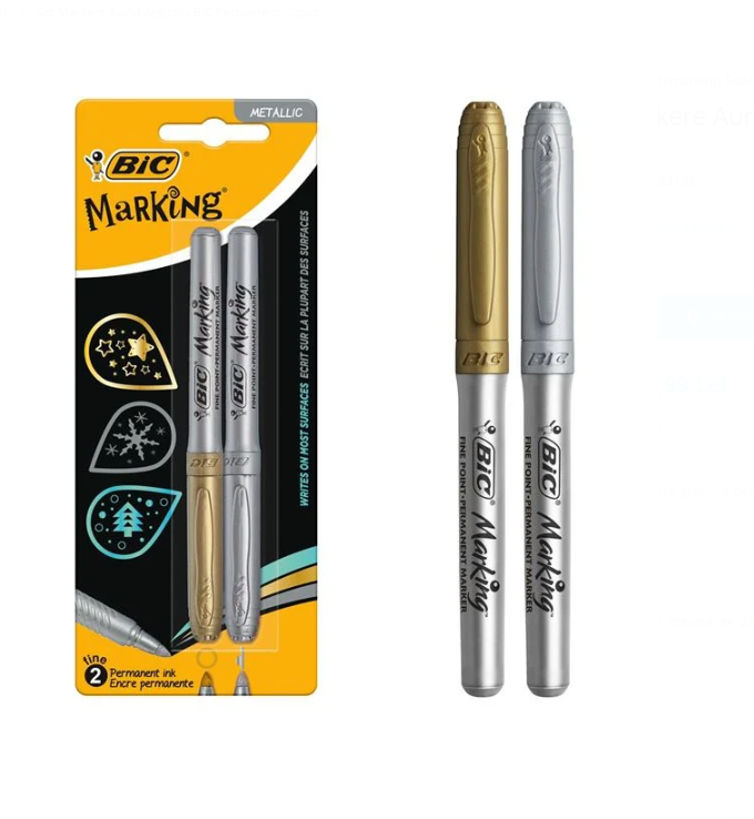 Set de 2 bucati Marker permanent gri si negru 01.png