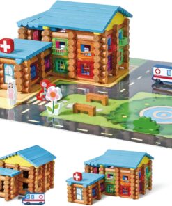 Set de constructie 3 D din lemn 239 piese Spital 3 ani 02.jpg