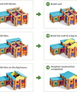 Set de constructie 3 D din lemn 239 piese Spital 3 ani 09.jpg