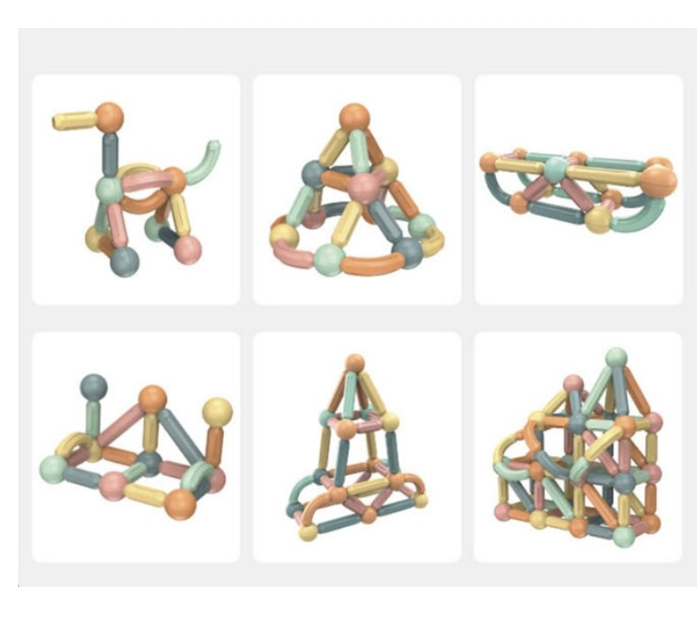 Set de constructie 3D magnetic 54 magneti 3 ani 04.png