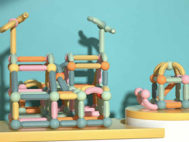 Set de constructie 3D magnetic 54 magneti 3 ani 09.png