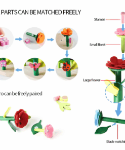 Set de constructie creativ Gradina Flori 53 piese 3 ani 04.png