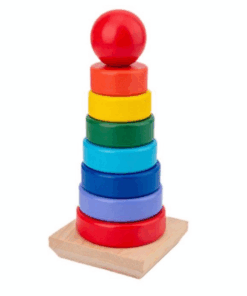 Turn Sortator Montessori din lemn Curcubeu21 cm 001.png