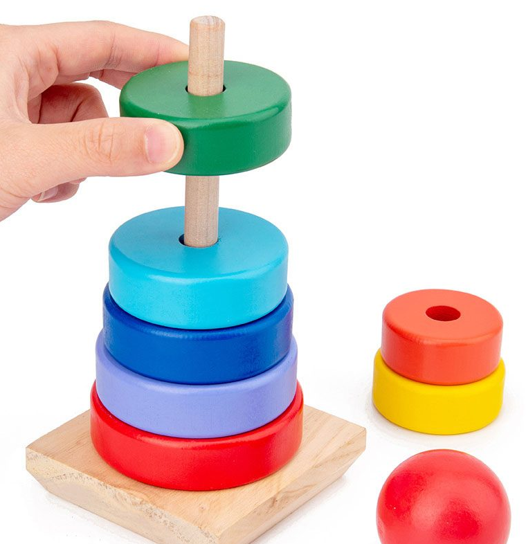 Turn Sortator Montessori din lemn Curcubeu21 cm 003.png