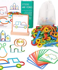 Puzzle educativ Tangram din lemn cu 142 piese Forme 3 ani 01