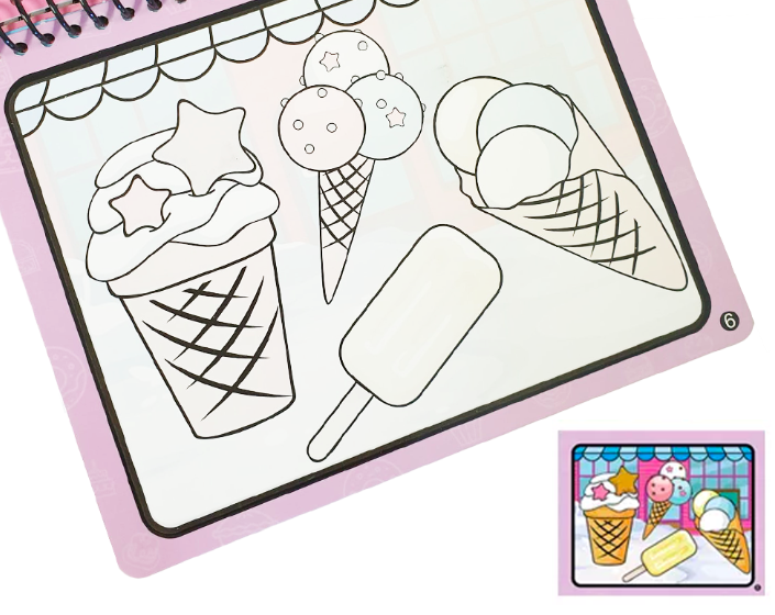 Carte de colorat cu apa Dulciuri 01.png