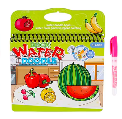 Carte de colorat cu apa Fructe si legume 01.png