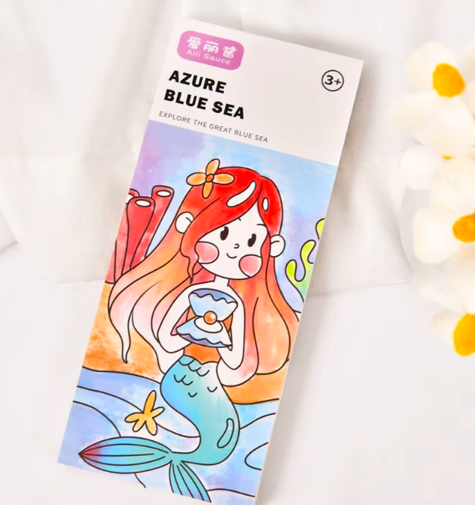 Carte de colorat cu apa portabila Animale marine 3 ani 02.png