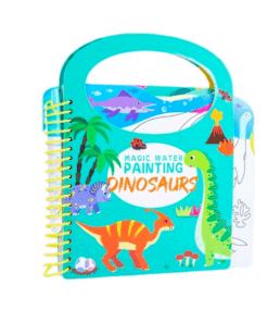 Carte de colorat cu apa si stikere reutilizabile Dinozauri 3 ani 03.png