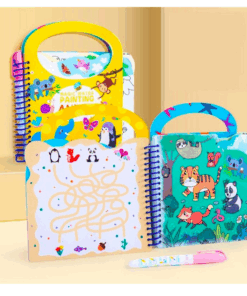 Carte de colorat cu apa stikere si activitati Animale 3 ani 04.png