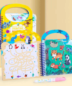 Carte de colorat cu apa stikere si activitati Dinozauri 3 ani 05.png