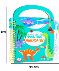 Carte de colorat cu apa stikere si activitati Dinozauri 3 ani 06.png