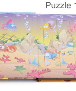 Carte educativa cu 6 puzzle uri Animale marine 72 piese 03.jpg