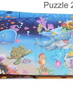 Carte educativa cu 6 puzzle uri Animale marine 72 piese 04.jpg