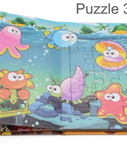 Carte educativa cu 6 puzzle uri Animale marine 72 piese 05.jpg