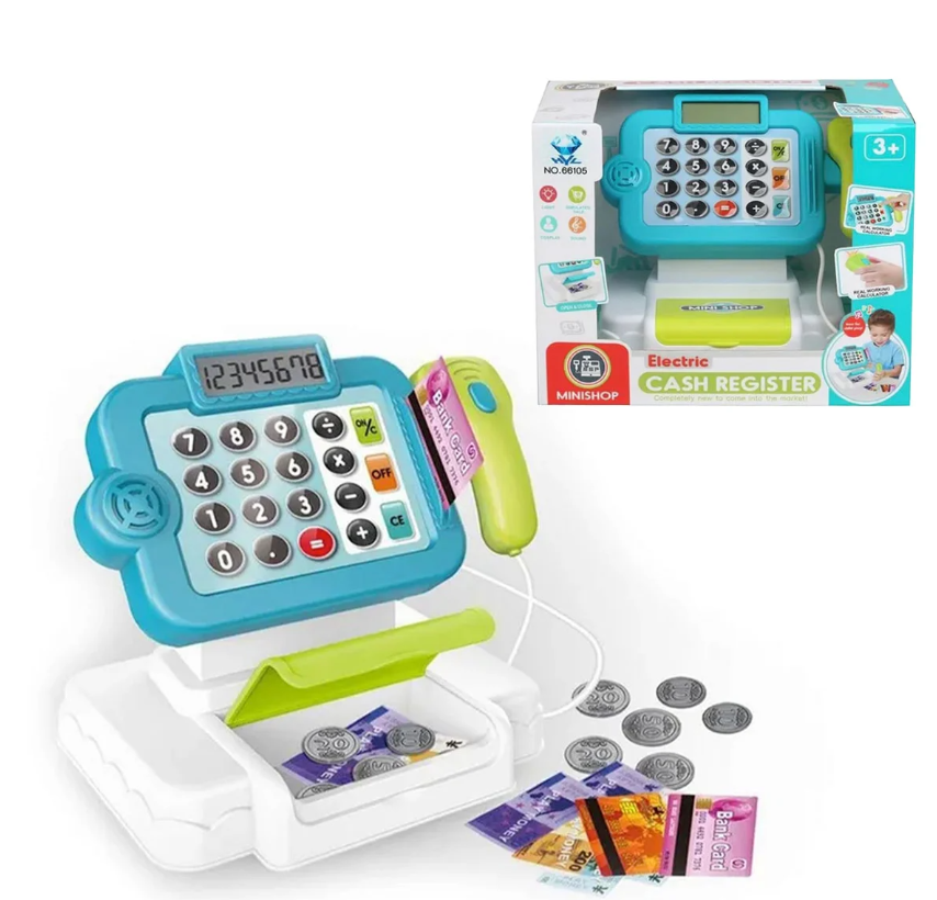 Casa de marcat cu sunete si lumini pentru copii Albastru 3 ani 01.png