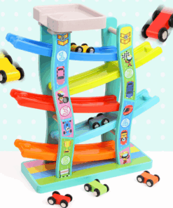 Circuit din lemn cu 5 piste si 5 masinute 3ANI 01.png