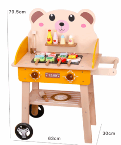 Gratar din lemn pentru copii cu accesorii Set joc de rol educativ 3 ani 03.png