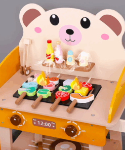 Gratar din lemn pentru copii cu accesorii Set joc de rol educativ 3 ani 06.png