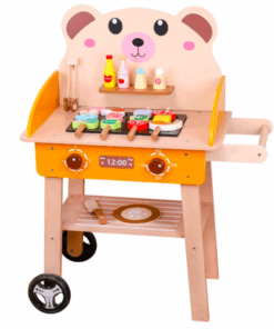 Gratar din lemn pentru copii cu accesorii Set joc de rol educativ 3 ani 07.png