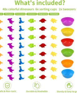 Joc creativ Montessori sortare cu dinozauri 48 piese 3 ani 01.jpg