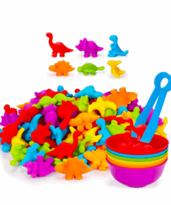 Joc creativ Montessori sortare cu dinozauri 48 piese 3 ani 04.png