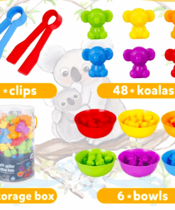 Joc creativ Montessori sortare cu ursuleti 48 piese 3 ani 08.png