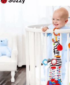 Jucarie dentitie si senzoriala pentru bebelusi Zebra 0 luni 04.png