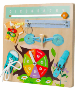 Placa senzoriala cu 7 activitati Montessori Busy Board 04.png