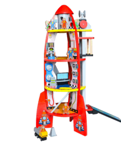 Racheta din lemn pentru copii cu accesorii Set joc de rol 64 cm3 ani 04.png