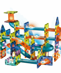 Set de constructie magnetic 3D cu 110 de piese MARBLE BALL TRACK 3 ani 02.png