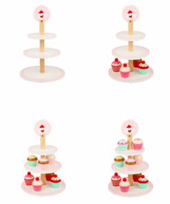 Stand de prajituri din lemn Briose 10 piese 3 ani 01.png