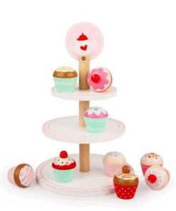 Stand de prajituri din lemn Briose 10 piese 3 ani 02.png