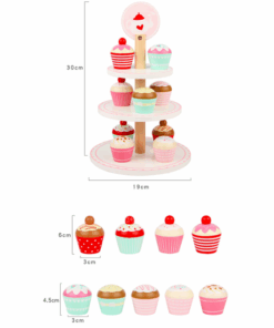 Stand de prajituri din lemn Briose 10 piese 3 ani 06.png