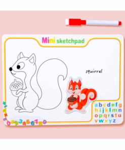 Tablita de scris si desenat si puzzle incastru cu Fructe 02.png