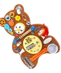 Busy Board Montessori cu 14 activitati Ursulet 05.jpg