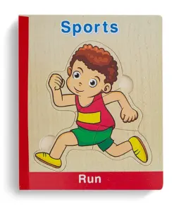 Carte Puzzle din lemn - SPORT