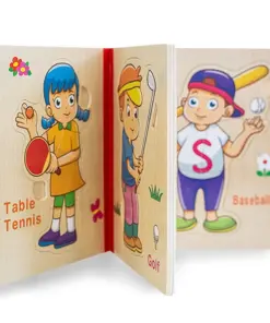 Alternative view of Carte Puzzle din lemn - SPORT