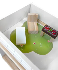 Casa de papusi din lemn 41 cm utilata si mobilata 3 ANI 11.jpg