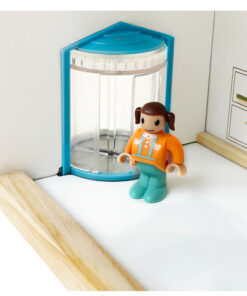 Casa de papusi din lemn 41 cm utilata si mobilata 3 ANI 12 1.jpg