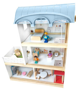 Casa de papusi din lemn 41 cm utilata si mobilata 3 ANI 14.jpg