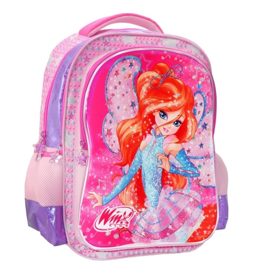 Ghiozdan fete cu 3 compartimente,Winx Girl