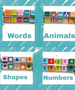 Girafa din lemn cu jucarie motrica si abac Delfin 03.jpg