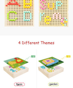 Joc creativ Mozaic Pixel din lemn Garden 3 ani 02.jpg
