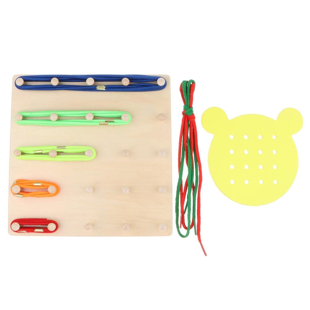 Joc educativ de tip Montessori, Geobord cu elastice, 3 ani+ - imagine 7