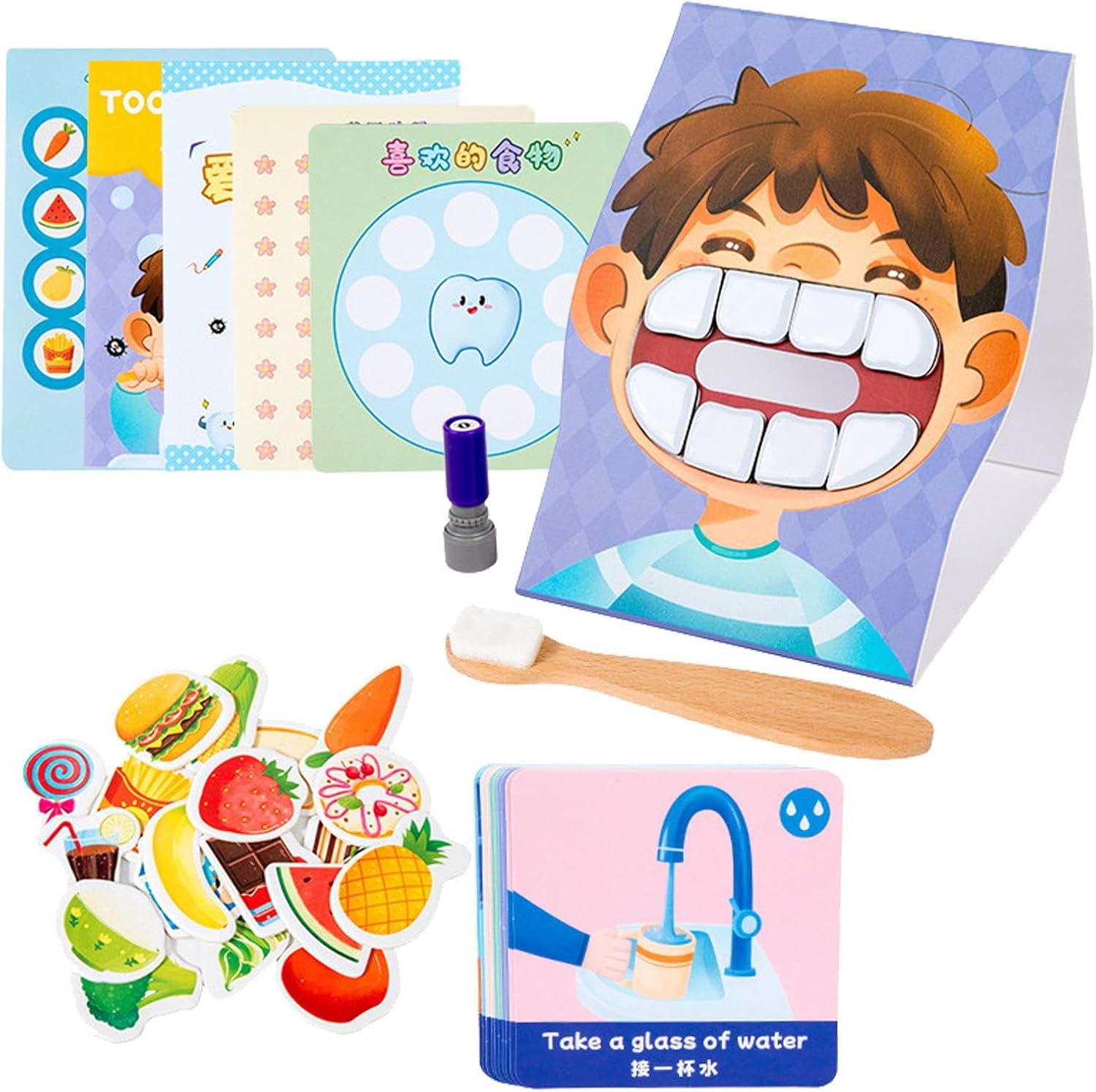 Joc educativ despre igiena dentară și alimentația sănătoasă, 3 ani