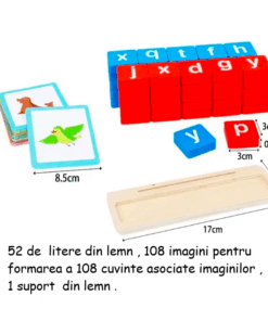 Alternative view of Joc fonetic din lemn, pentru invatare limba engleza, 3 ani